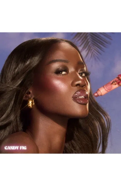 Charlotte Tilbury Unreal Lips Healthy Glow Nectar Lip Oil With Hyaluronic Acid And Vitamin E Juicylicious Candy Fig 0. In Brown