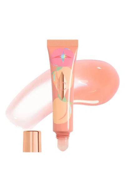 Charlotte Tilbury Unreal Lips Healthy Glow Nectar Lip Oil With Hyaluronic Acid And Vitamin E Juicylicious Pure Peach 0 In Neutral