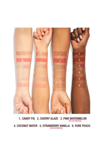 Charlotte Tilbury Unreal Lips Healthy Glow Nectar Lip Oil With Hyaluronic Acid And Vitamin E Juicylicious Pure Peach 0 In Neutral