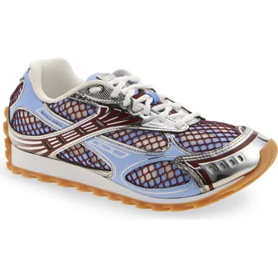 Bottega Veneta Orbit Sneakers Contrast Stitching Mesh Panels Rubber Sole In Multi