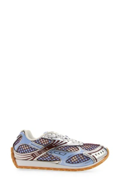 Bottega Veneta Orbit Sneakers Contrast Stitching Mesh Panels Rubber Sole In Multi