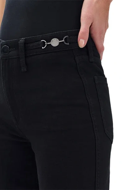 Rag & Bone Skylar High Waist Flare Trouser Jeans In Black