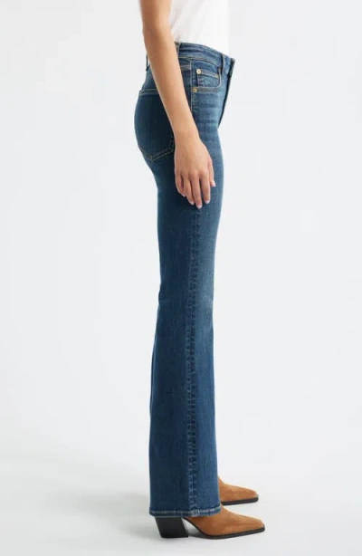 Rag & Bone Flexi Dahlia Full Length Flared Jeans In Charlton In Blue
