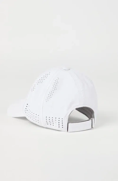 Brunello Cucinelli Men Baseball Cap In Tech Fabric With Logo In White