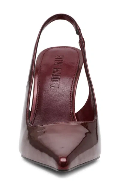 Steve Madden Reyes Pointed Toe Slingback Sandal In Burgundy