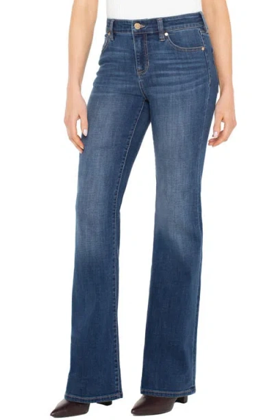 Liverpool Los Angeles Lucy Jeans Women Blue Denim Mid Rise Bootcut Leg Gbo538 In Blue