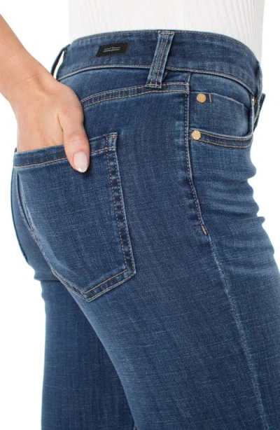 Liverpool Los Angeles Lucy Jeans Women Blue Denim Mid Rise Bootcut Leg Gbo538 In Blue
