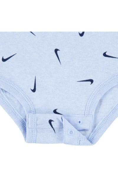 Nike Essentials 3-pack Assorted Bodysuits In Blue