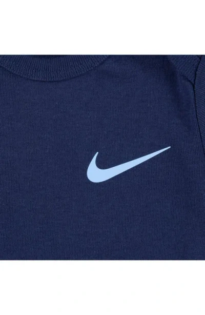 Nike Essentials 3-pack Assorted Bodysuits In Blue