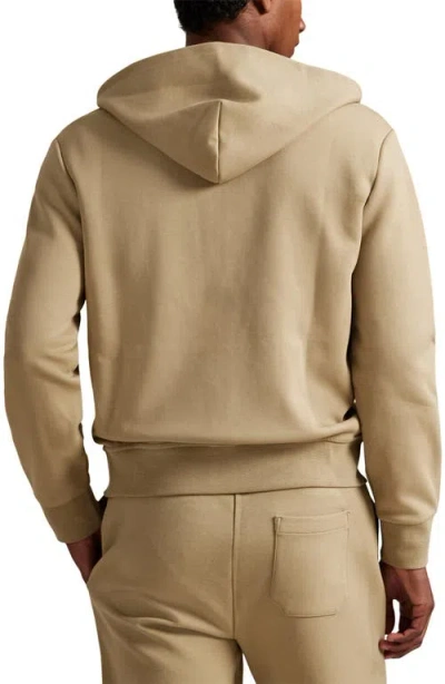 Polo Ralph Lauren Men's Double-knit Full-zip Hoodie In Brown