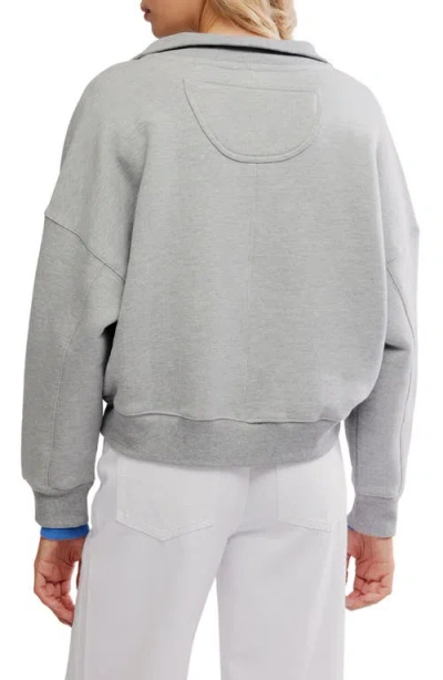 Free People Timeless Pullover Sweatshirt In Heather Grey In Gray