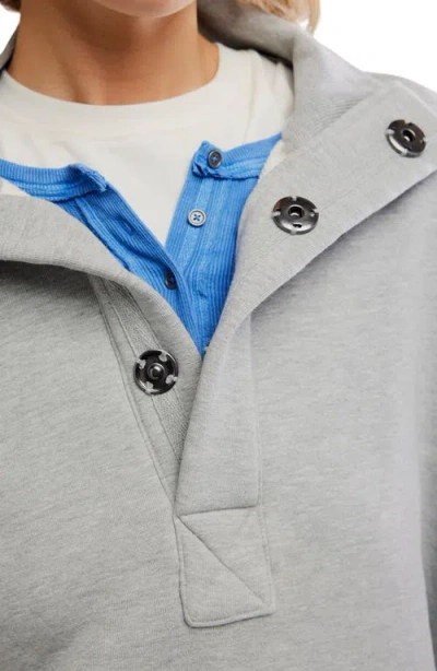 Free People Timeless Pullover Sweatshirt In Heather Grey In Gray