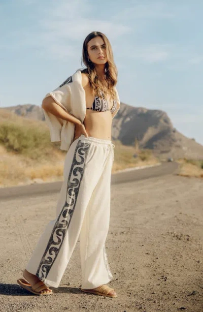 Billabong Sun Wave Cotton Blend Sweatpants In White