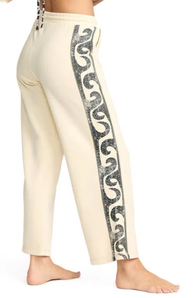 Billabong Sun Wave Cotton Blend Sweatpants In White