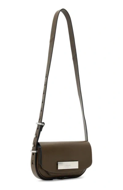 Allsaints Etta Leather Satchel Crossbody Bag In Brown