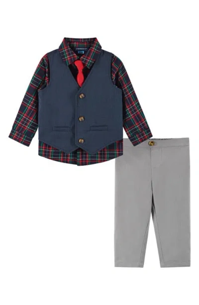Andy & Evan Tie, Vest, Button-up Shirt & Pants Set In Multi