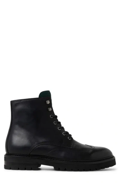 Ted Baker Blackburn Lugged Longwing Boot In Black