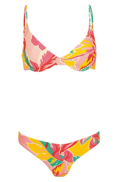 Maaji Dream Garden Sublimity Reversible Bikini Bottoms In Multi