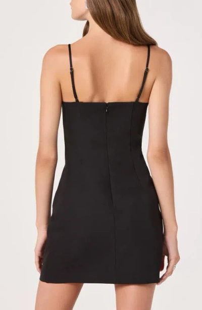 Astr The Label Bow Detail Sleeveless Minidress In Black