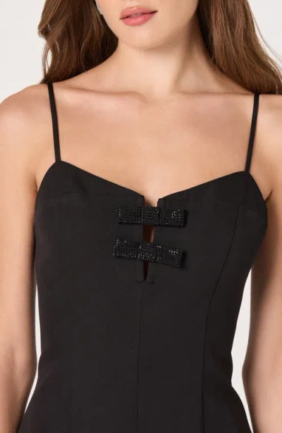 Astr The Label Bow Detail Sleeveless Minidress In Black