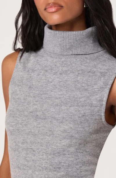 Astr The Label Sleeveless Turtleneck Sweater In Gray
