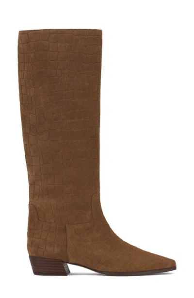 Vince Camuto Women's Pavla Knee-high Snip-toe Boots In Brown