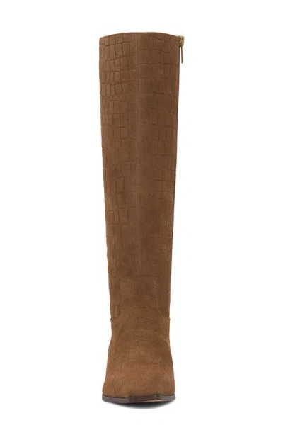 Vince Camuto Women's Pavla Knee-high Snip-toe Boots In Brown