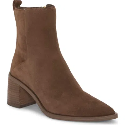 Vince Camuto Lorelai Pointed Toe Bootie In Brown