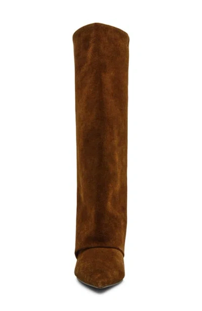 Steve Madden Luca Kitten Heel Knee High Boot In Brown