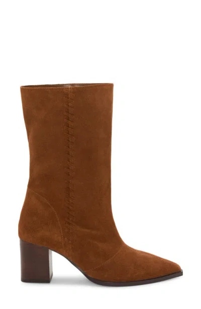 Vince Camuto Women's Lorrys Block Heel Boots In Brown