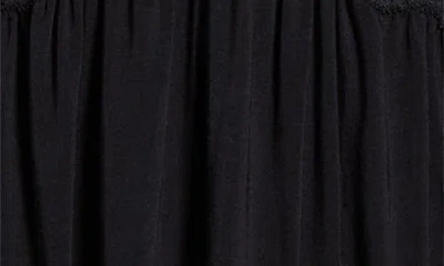 Eberjey Marry Me Mademoiselle Stretch-jersey And Lace Chemise In Black