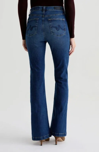 Ag Farrah Mid Rise Bootcut Jeans In Epilogue In Blue