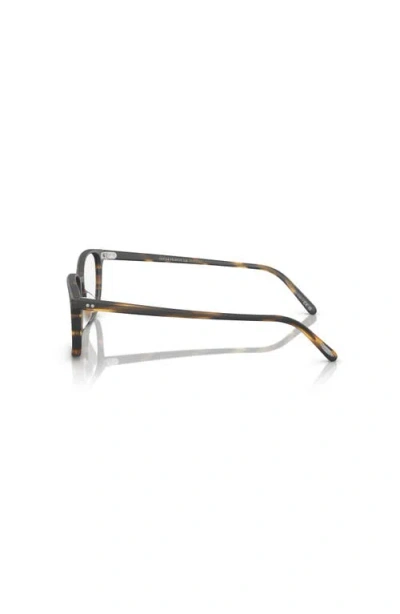 Oliver Peoples 53mm Square Optical Glasses In Brown