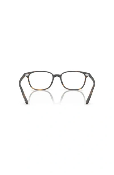 Oliver Peoples 53mm Square Optical Glasses In Brown