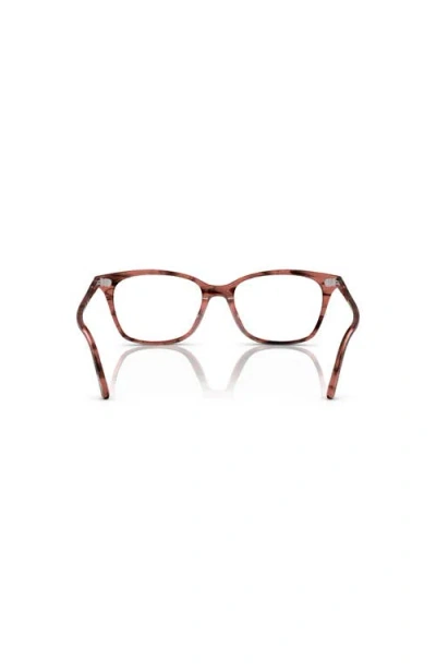 Oliver Peoples 52mm Rectangle Optical Glasses In Brown