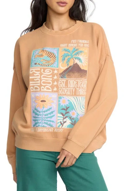 Billabong Echo Crewneck Sweatshirt In Neutral