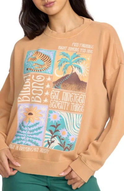 Billabong Echo Crewneck Sweatshirt In Neutral