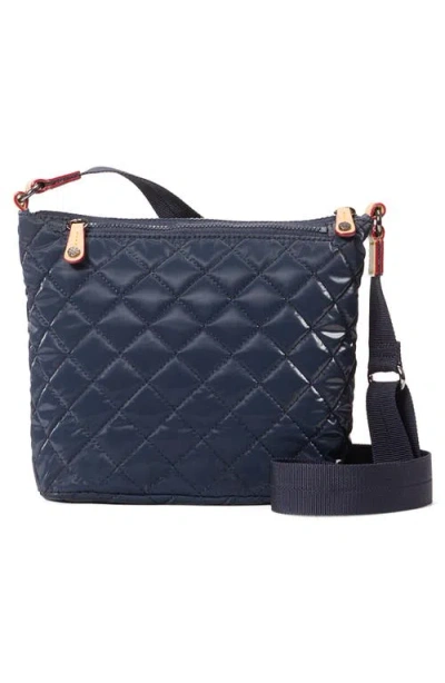 Mz Wallace Metro Scout Deluxe Quilted Nylon Crossbody Bag In Blue