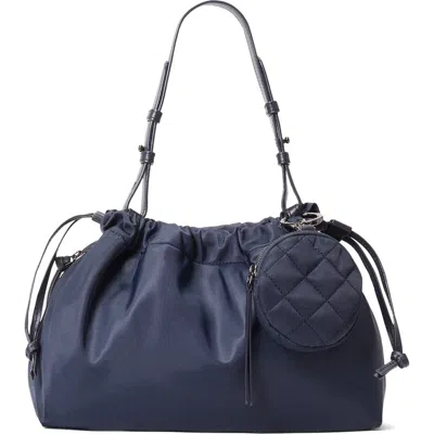 Mz Wallace Small Waverly Nylon Shoulder Bag In Blue