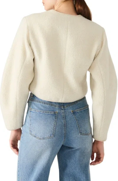 Steve Madden Emlie Collarless Jacket In Animal Print