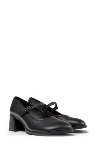 Camper Leather Block-heel Mary Jane Shoes In Black