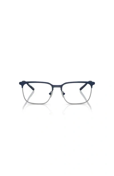 Arnette 53mm Rectangle Optical Glasses In Blue