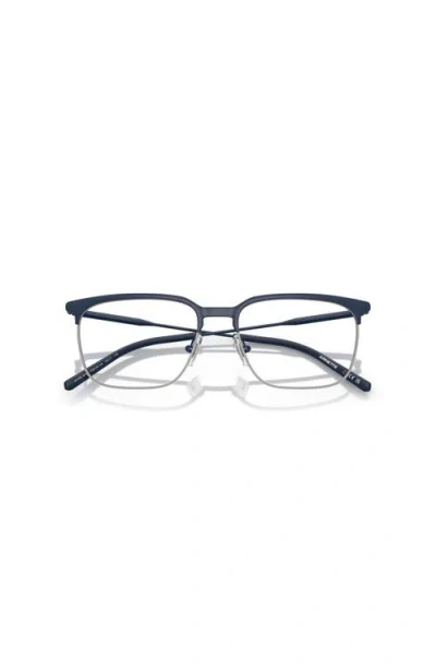 Arnette 53mm Rectangle Optical Glasses In Blue