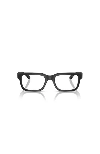 Arnette 49mm Rectangle Optical Glasses In Black
