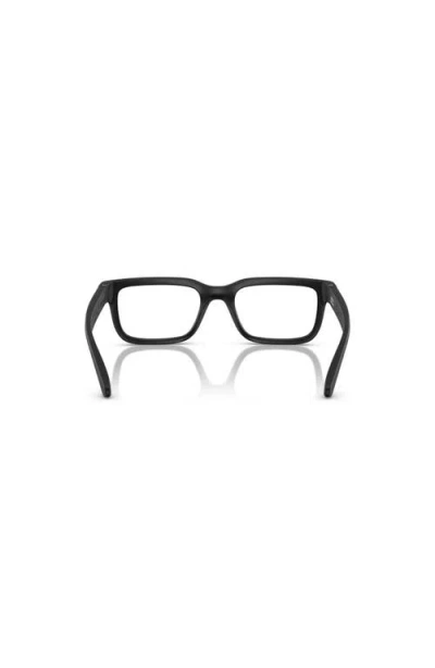 Arnette 49mm Rectangle Optical Glasses In Black