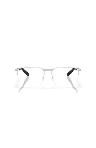 Costa 57mm Rectangle Optical Glasses In Metallic