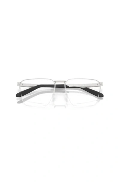 Costa 57mm Rectangle Optical Glasses In Metallic