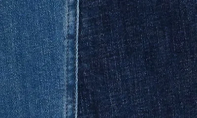 Nydj Teresa High Rise Contrast Panel Wide Leg Jeans In Avenue Blue In Blue