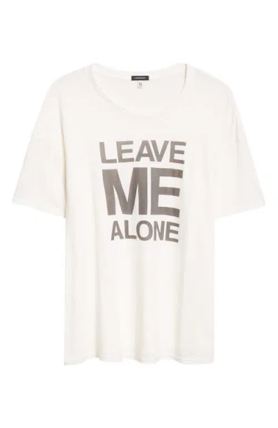 R13 Leave Me Alone Relaxed Tee In Brown