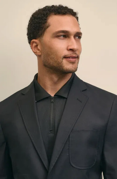 Brooks Brothers Performance Series Stretch Cotton Blend Blazer Jacket In Blue